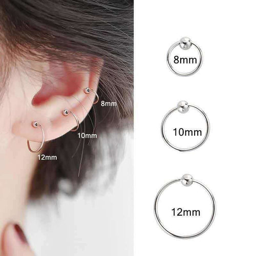 925 Silver Earring Round